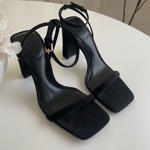 Black Zara Strap Heels